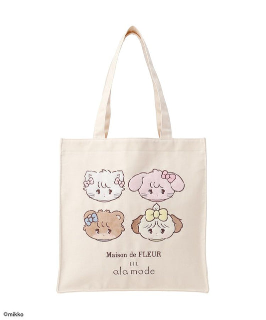 [IVORY] "Maison de FLEUR x Mikko Illustrations" Tote Bag