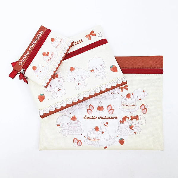 [YELLOW] "Sanrio Sweet Cakes" Pouch Set
