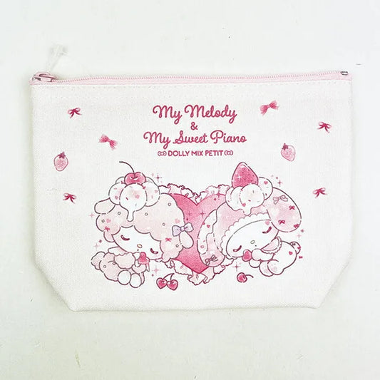 "My Melody & My Sweet Piano DOLLY MIX PETIT" Boat-shaped Pouch