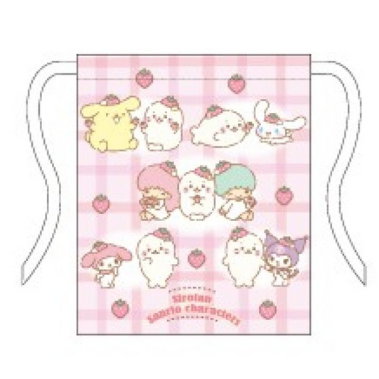 "Sanrio x Sirotan Strawberry" Drawstring Bag