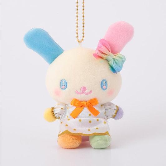 [USAHANA RAINBOW] "Ichigo Shinbun 50th Anniversary x Munyugurumi Patio POPUP STORE" Plush Keychain