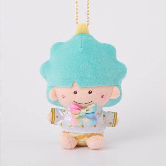 [DON / TEAL RAINBOW] "Ichigo Shinbun 50th Anniversary x Munyugurumi Patio POPUP STORE" Plush Keychain