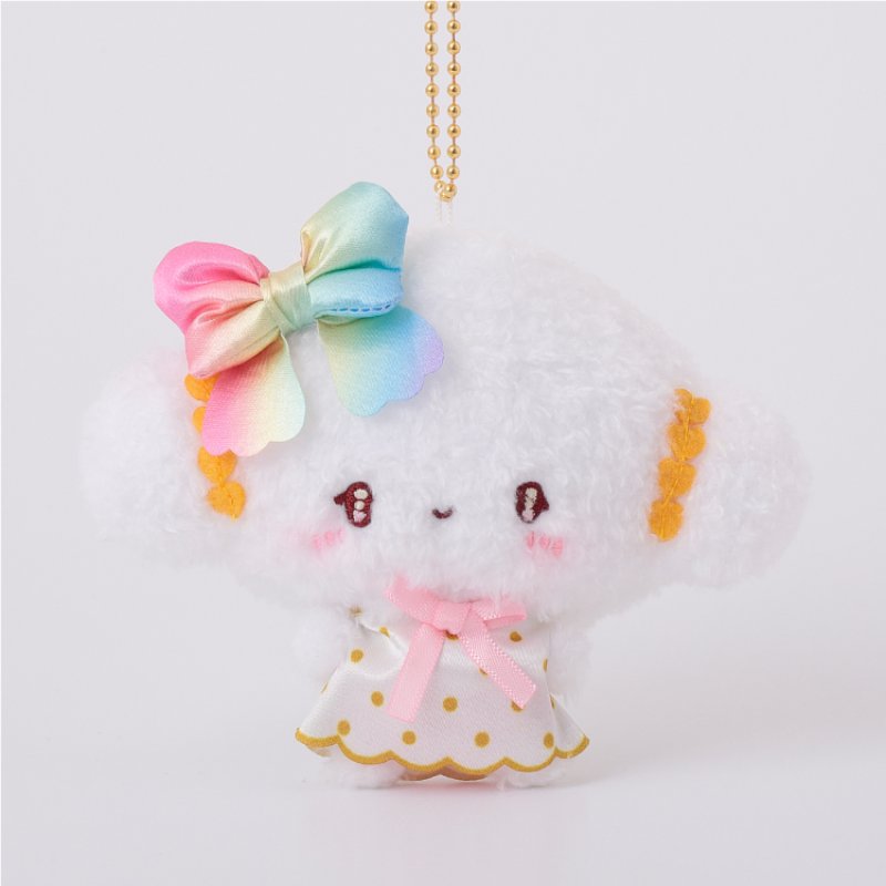 [COGIMYUN RAINBOW] "Ichigo Shinbun 50th Anniversary x Munyugurumi Patio POPUP STORE" Plush Keychain