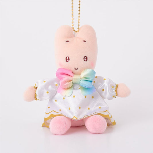 [MARRON CREAM RAINBOW] "Ichigo Shinbun 50th Anniversary x Munyugurumi Patio POPUP STORE" Plush Keychain
