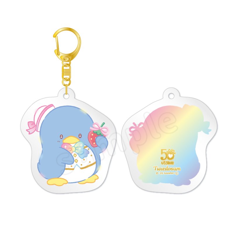 [TUXEDOSAM] "Ichigo Shinbun 50th Anniversary x Munyugurumi Patio POPUP STORE" Acrylic Keychain