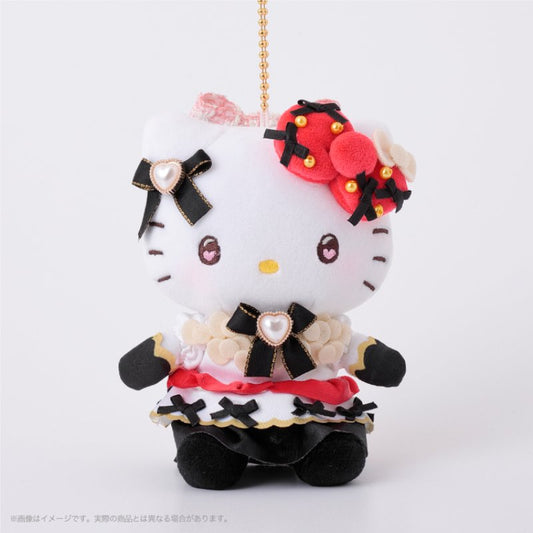 [HELLO KITTY BOWS 50TH ANNIVERSARY] "Ichigo Shinbun 50th Anniversary x Munyugurumi Patio POPUP STORE Munyugurumi" Plush Keychain