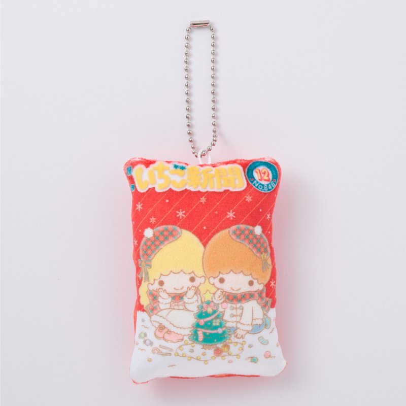 [NO. 646 / LITTLE TWIN STARS] "Ichigo Shinbun 50th Anniversary x Munyugurumi Patio POPUP STORE Cover Collection Cushion" Plush Keychain