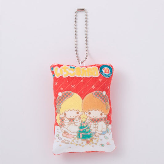 [NO. 646 / LITTLE TWIN STARS] "Ichigo Shinbun 50th Anniversary x Munyugurumi Patio POPUP STORE Cover Collection Cushion" Plush Keychain