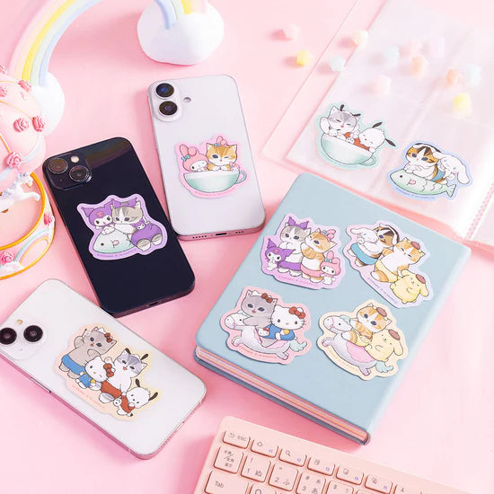 [POCHACCO] "Mofusand x Sanrio" Die-Cut Sticker