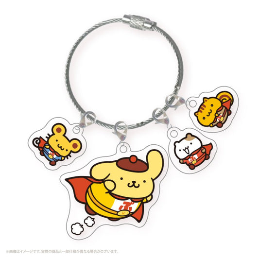 "Pompompurin Pompom Hero" Acrylic Keychain