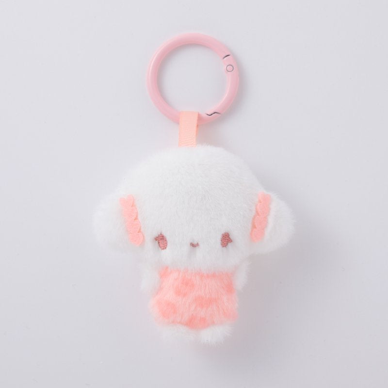 [COGIMYUN] "Sanrio Leopard Print Heart Fuwafuwa Friends" Plush Keychain