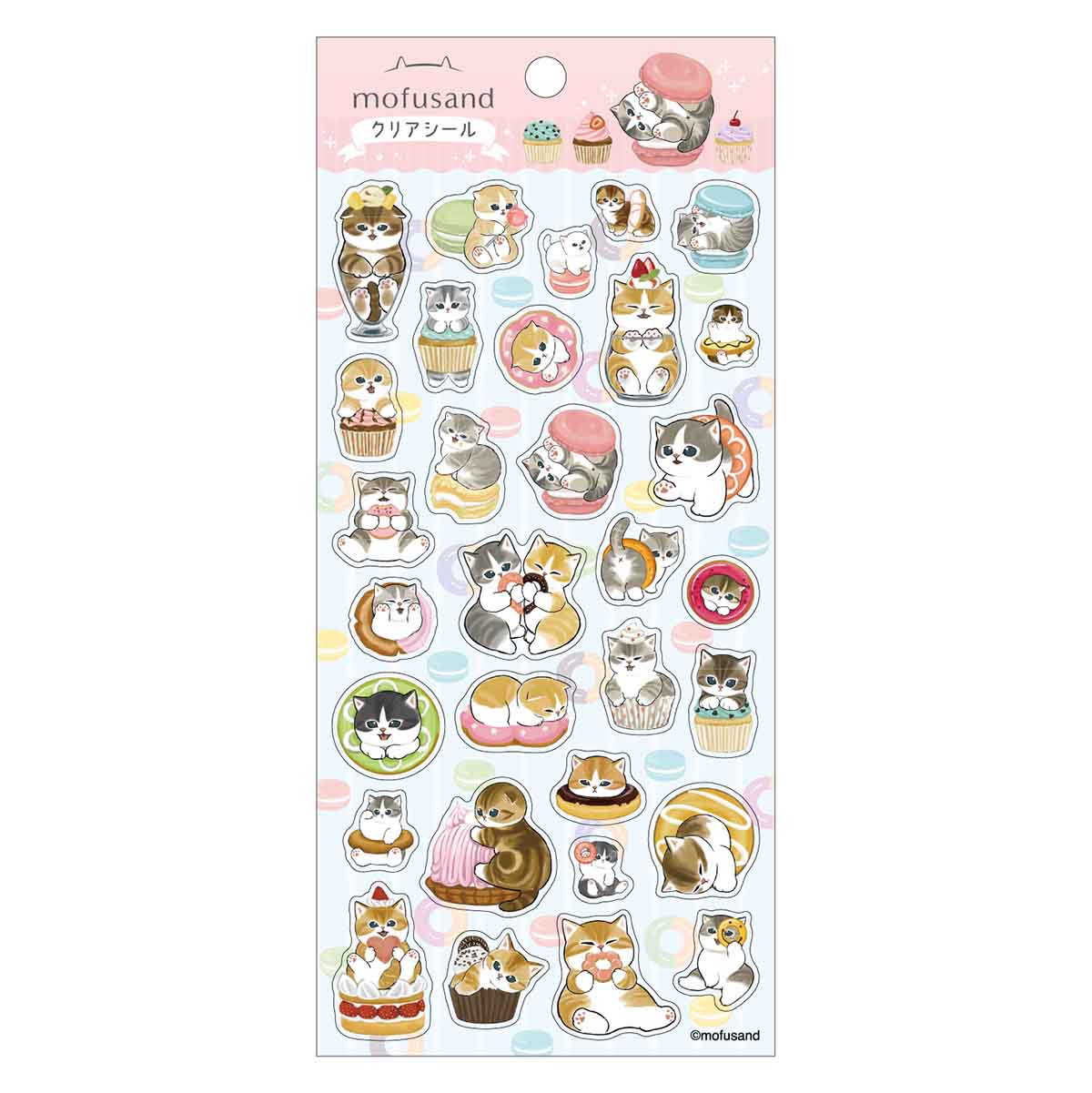 [2469 / SWEETS] "Mofusand" Sticker Sheet - Rosey’s Kawaii Shop