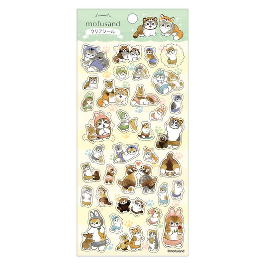 [2476 / PANTSU] "Mofusand" Sticker Sheet - Rosey’s Kawaii Shop