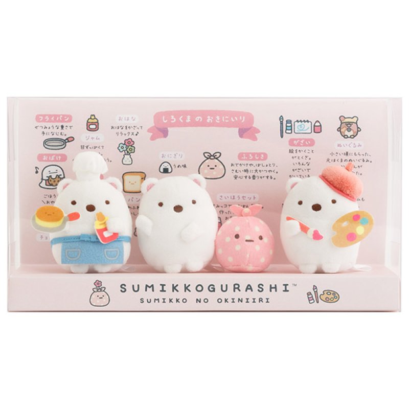 [SHIROKUMA] "Sumikko Gurashi Sumikko no Okiniiri" Tenori Plush Set