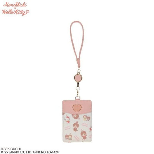[PINK] "Monchhichi x Hello Kitty" Pass Case