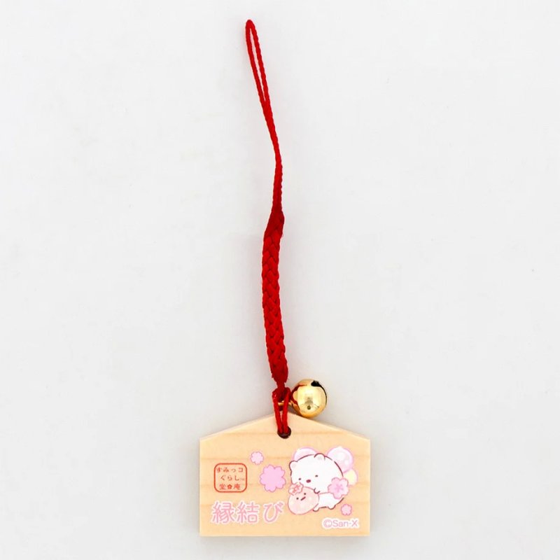 [SHIROKUMA] "Sumikko Gurashi Sakura Fairy" Mini Ema Netsuke