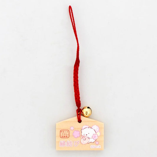 [SHIROKUMA] "Sumikko Gurashi Sakura Fairy" Mini Ema Netsuke