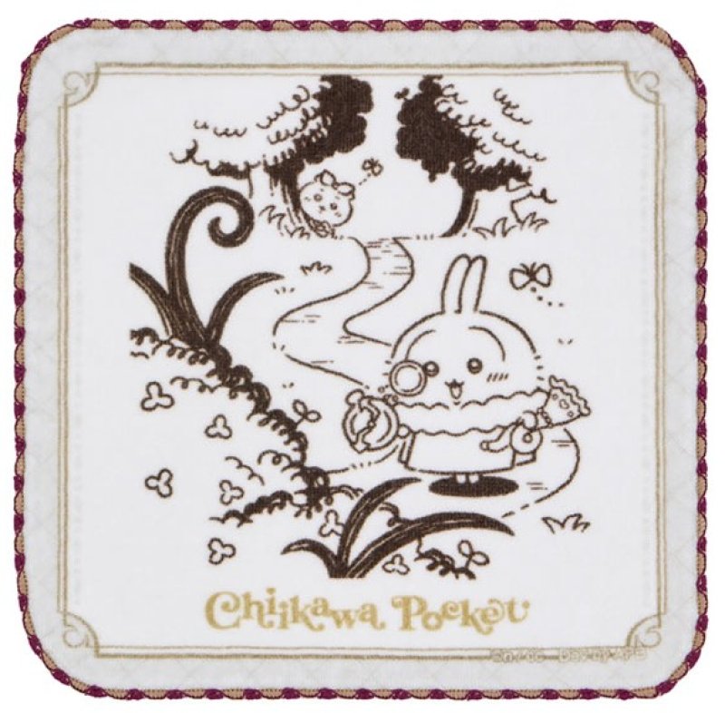 [WHITE] LIMITED "Chiikawa Pocket POP UP STORE Alice in Wonderland" Petit Towel