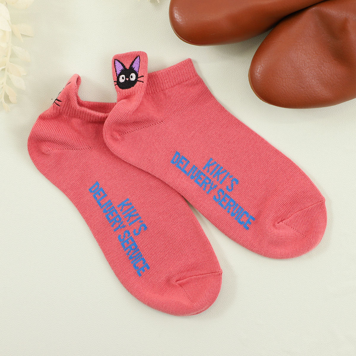 "Kiki's Delivery Service" Heel Embroidered Socks