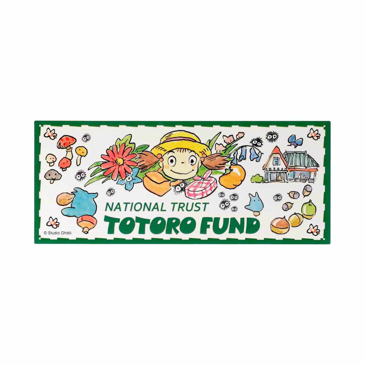 [RECTANGLE] "My Neighbor Totoro Fund Goods" Die-Cut Sticker