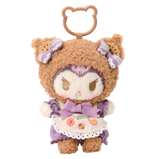 [KUROMI] "Sanrio Cookie Mokomoko Bear" Plush Kecyhain