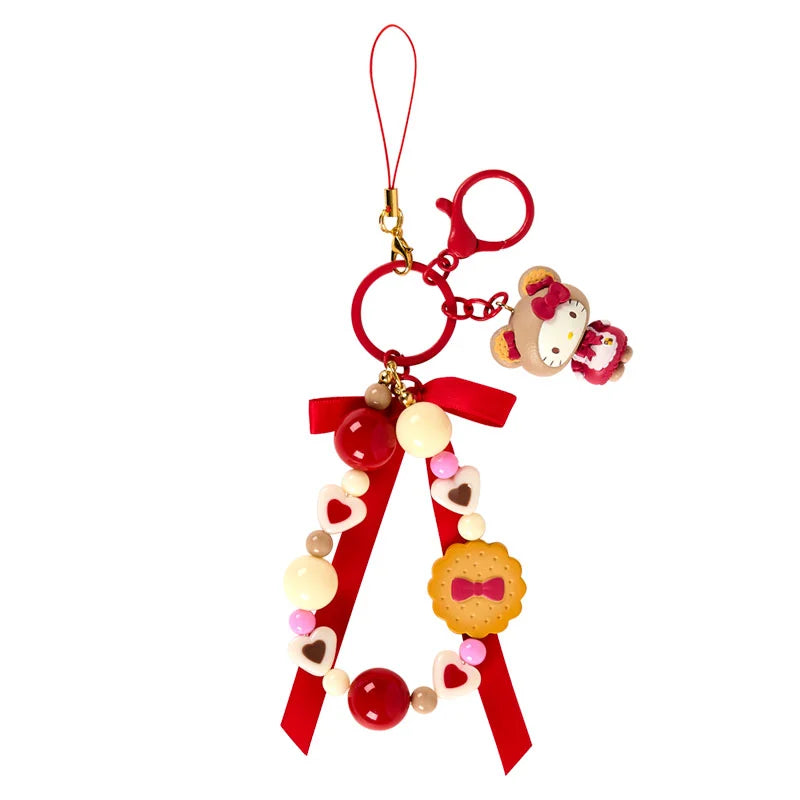 [HELLO KITTY] "Sanrio Cookie Mokomoko Bear" Strap