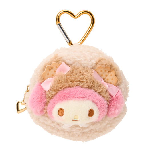 [MY MELODY] "Sanrio Cookie Mokomoko Bear" Mini Pouch with Carabiner