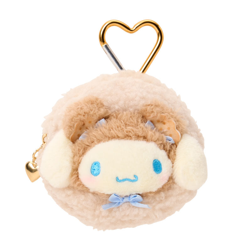 [CINNAMOROLL] "Sanrio Cookie Mokomoko Bear" Mini Pouch with Carabiner
