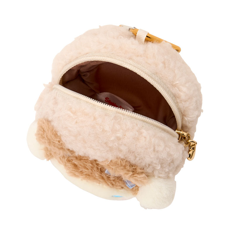 [CINNAMOROLL] "Sanrio Cookie Mokomoko Bear" Mini Pouch with Carabiner