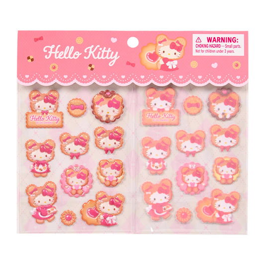 [HELLO KITTY] "Sanrio Cookie Mokomoko Bear" Sticker Sheet
