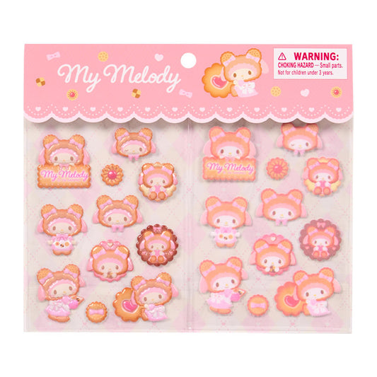 [MY MELODY] "Sanrio Cookie Mokomoko Bear" Sticker Sheet