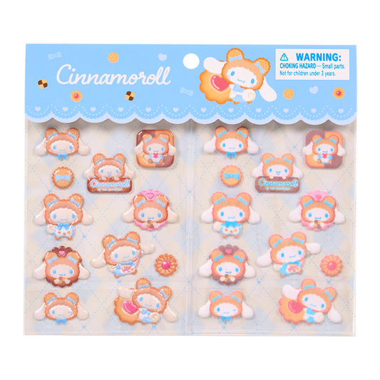 [CINNAMOROLL] "Sanrio Cookie Mokomoko Bear" Sticker Sheet