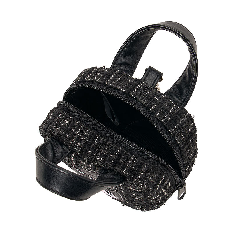 [EARS UP] "Kuromi Pitch Black Mode" Mini Bag Charm