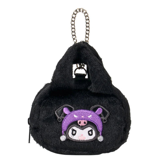 [BAKU HAT] "Kuromi Pitch Black Mode" Mini Bag Charm