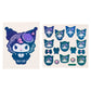 "Kuromi Pitch Black Mode" Sticker Set