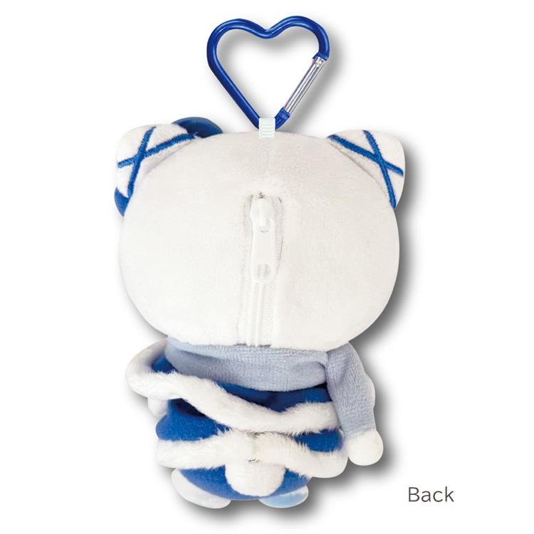 [HELLO KITTY] "Sanrio Blue Winter" Pouch Plush Keychain
