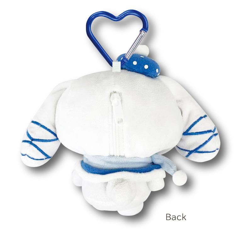 [CINNAMOROLL] "Sanrio Blue Winter" Pouch Plush Keychain