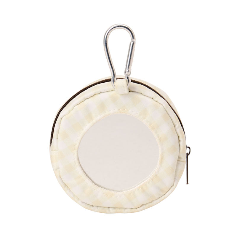 [YELLOW] "Sanrio x DOLLY MIX" Carabiner Pouch with Mirror