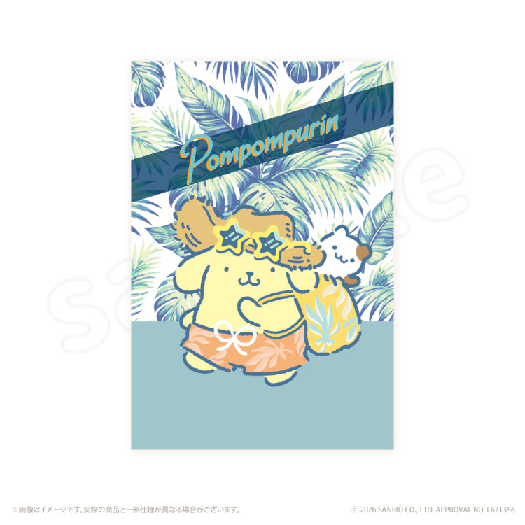 [POMPOMPURIN] "Sanrio Enjoy! Summer Vacation" Postcard Set
