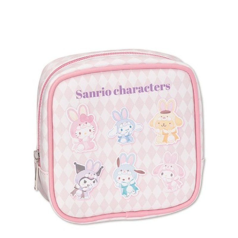 [PINK] "Sanrio Fairy Rabbit" Square Pouch
