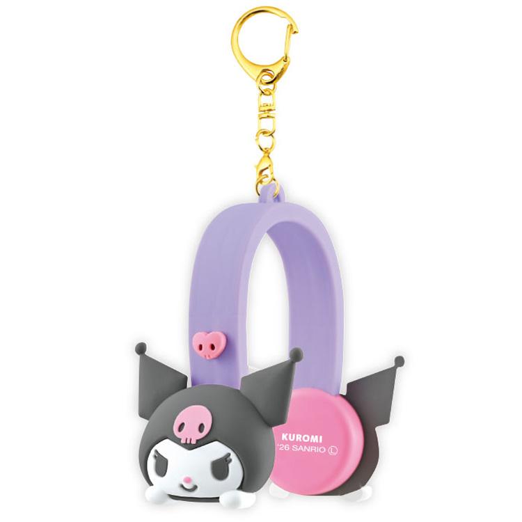 [KUROMI] "Sanrio" Headphone Keychain