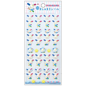 [BLUE] "Usahana" Petit Marshmallow Sticker Sheet
