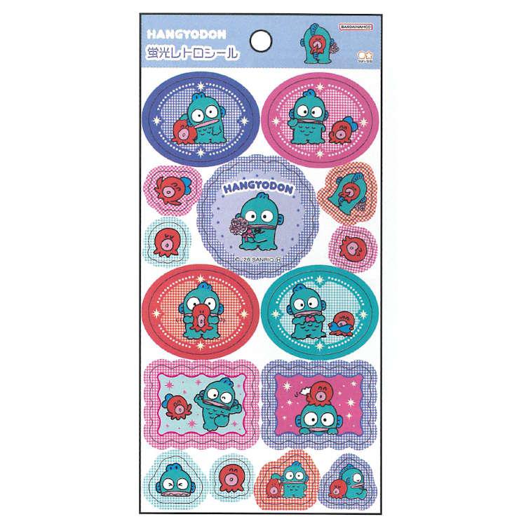 [BLUE] "Hangyodon Fluorescent Retro" Sticker Sheet