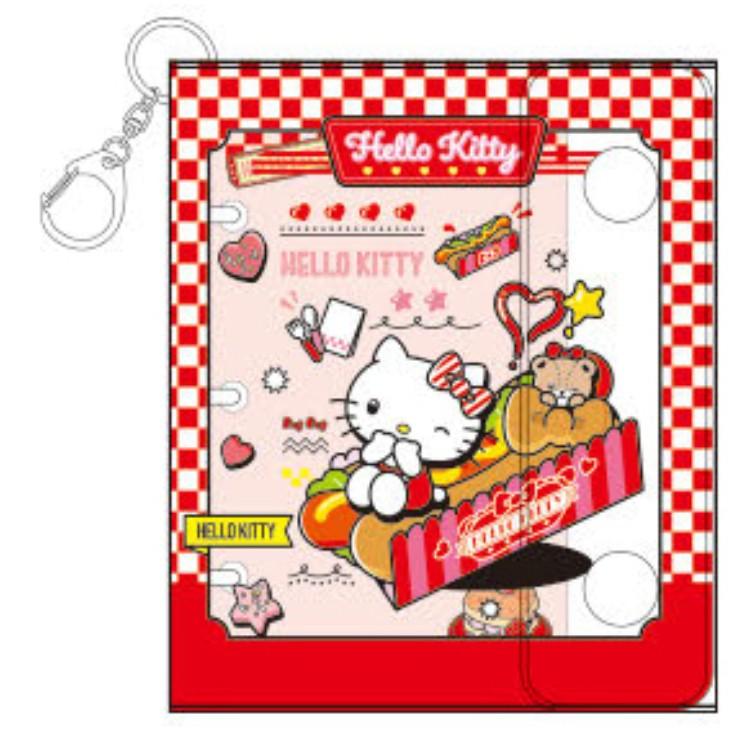 [HELLO KITTY] "Sanrio American Diner" Sticker Binder Keychain
