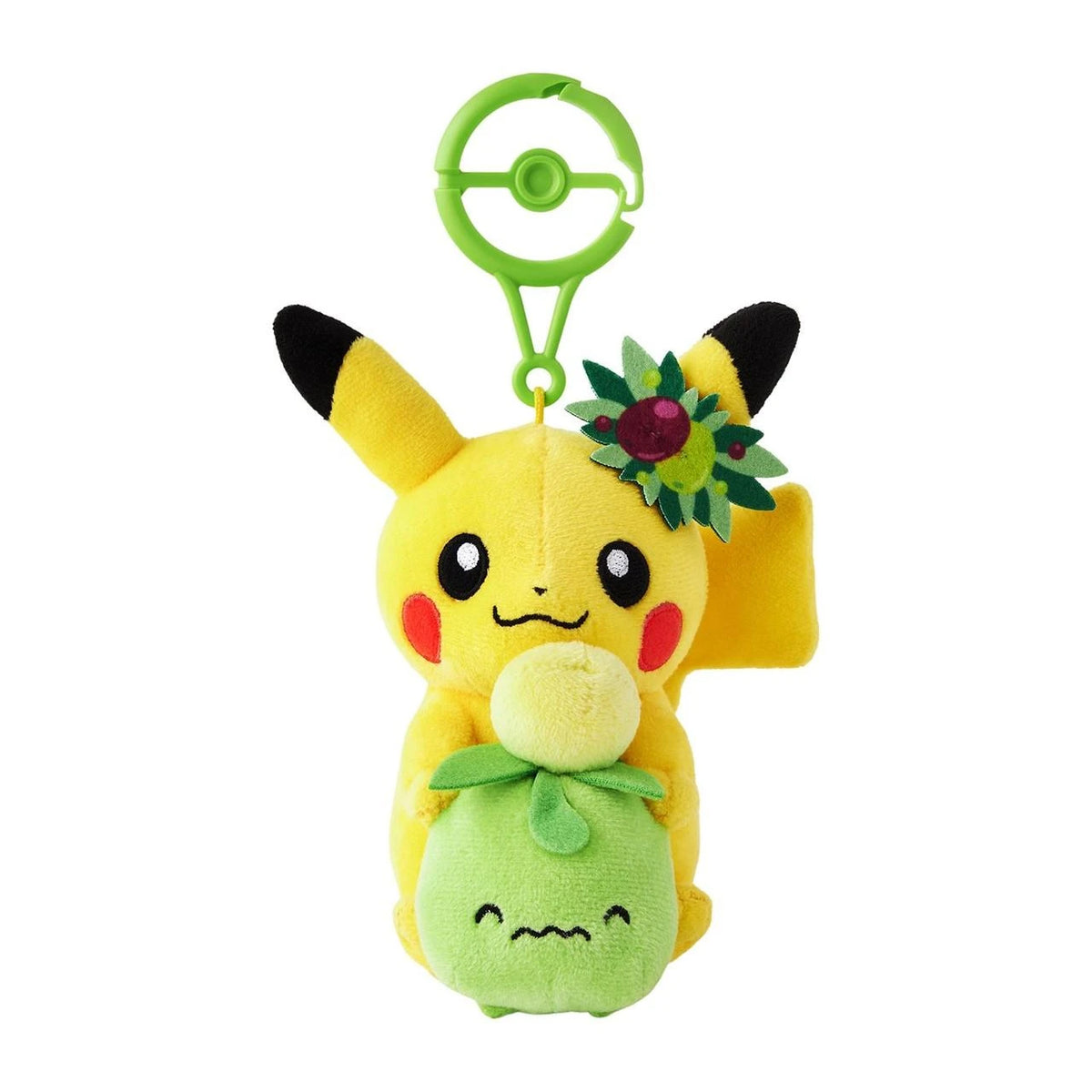 [PIKACHU & SMOLIV] "Pokemon Center Kagawa" Plush Keychain