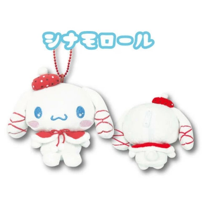 [CINNAMOROLL] "Sanrio Red Winter Series" Plush Pouch