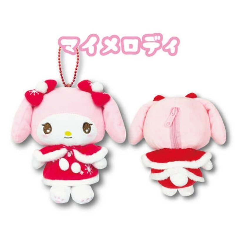 [MY MELODY] "Sanrio Red Winter Series" Plush Pouch