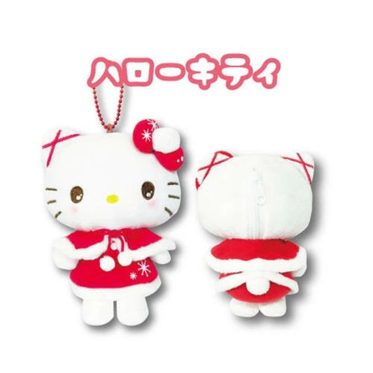 [HELLO KITTY] "Sanrio Red Winter Series" Plush Pouch