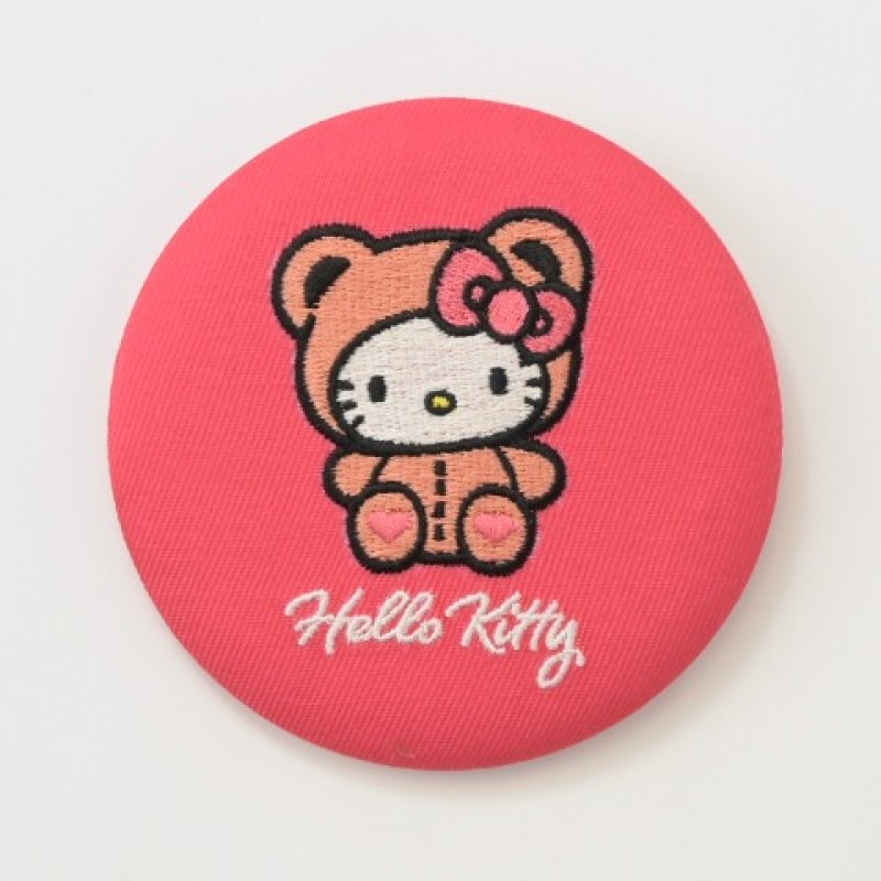 [HELLO KITTY] AVAIL "Sanrio Bear Motif" Embroidered Can Badge