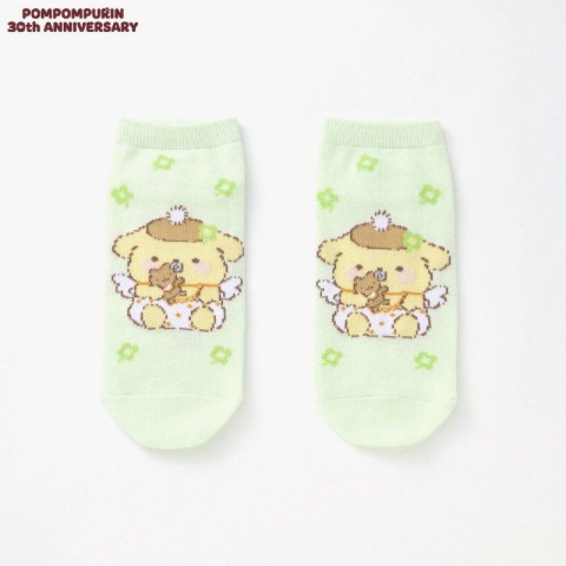 [GREEN / ANGEL] AVAIL "Pompompurin 30th Anniversary" Ankle Socks